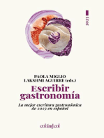 Escribir gastronomía 2023: La mejor escritura gastronómica de 2023 en español