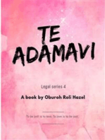 Te Adamavi 4: Legal fiction
