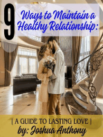 Nine Ways to Maintain a Healthy Relationship