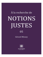 À la recherche de notions justes - Tome 5