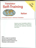 Translator Self-Training--Italian