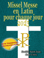 Missel Messe en Latin pour chaque jour: 2025 Rite Tridentin, français-latin Calendrier Catholique Traditionnel