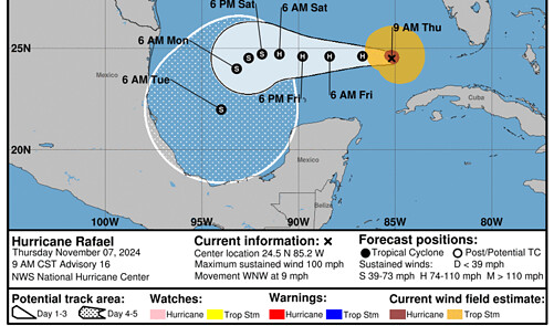 Mapped: Charting Hurricane Rafael’s Path Through The Gulf Of Mexico ...