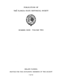 Loyalists in EAST FLORIDA, 1774-1785, (Volume #2) Records of their Claims for Losses of Property in the Province