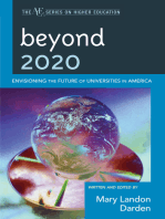 Beyond 2020: Envisioning the Future of Universities in America