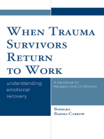 When Trauma Survivors Return to Work: Understanding Emotional Recovery