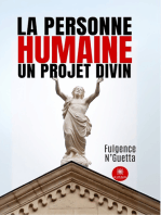 La Personne humaine un projet divin