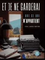 Et je ne garderai que ce qui m’appartient