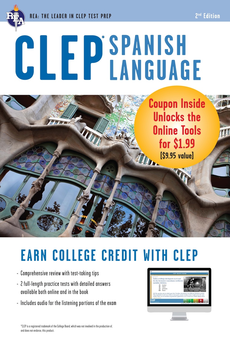 CLEP® Spanish Language: Levels 1 and 2 (Book + Online) by Lisa J ...