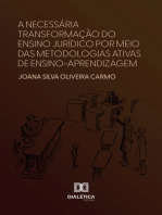 A necessária transformação do ensino jurídico por meio das metodologias ativas de ensino-aprendizagem
