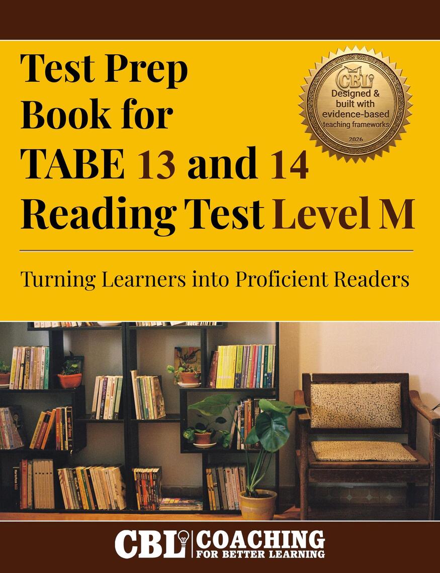 Test Prep Book for TABE 13 and 14 Reading Test Level M by Coaching For ...