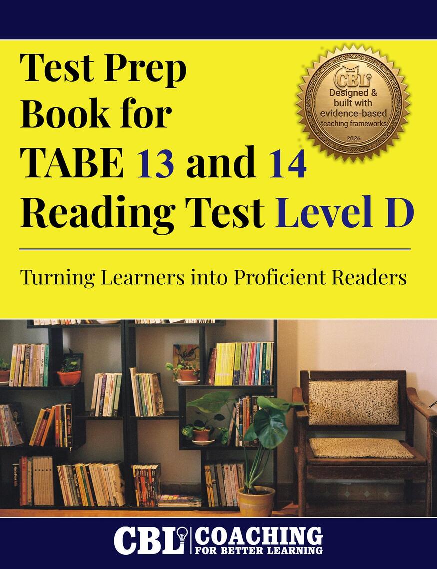 Test Prep Book for TABE 13 and 14 Reading Test Level D by Coaching For ...