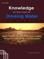 Knowledge at the Cost of Drinking Water