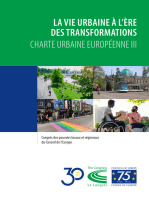 La vie urbaine à l’ère des transformations: Charte urbaine européenne III