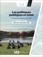 Les politiques publiques en loisir: Fondements, évolution et enjeux
