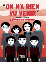 On n'a rien vu venir: Roman à 7 voix