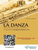 Baritone Sax part of "La Danza" tarantella by Rossini for Saxophone Quartet