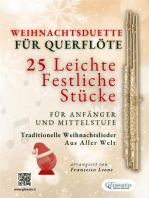 Weihnachtsduette für Querflöte – 25 Leichte Festliche Stücke für Anfänger und Mittelstufe: Traditionelle Weihnachtslieder aus aller Welt