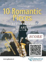 Alto Saxophone Quartet "10 Romantic Pieces" - score
