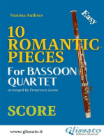 10 Romantic Pieces - Bassoon Quartet (SCORE)
