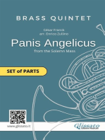 Brass Quintet "Panis Angelicus" set of parts: from the Solemn Mass
