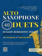 Alto Saxophone Duets Book - 10 Easy Romantic Pieces scored in 4 keys