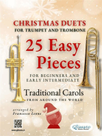 Christmas Duets for Trumpet and Trombone - 25 Easy Pieces for Beginners and Early Intermediate