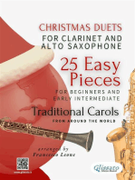 Christmas Duets for Clarinet and Alto Saxophone - 25 Easy Pieces for Beginners and Early Intermediate