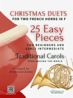 Christmas Duets for Two French Horns in F | 25 Easy Pieces for Beginners and Early Intermediate