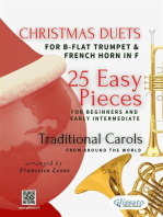 Christmas Duets for B-flat Trumpet and French Horn in F | 25 Easy Pieces for Beginners and Early Intermediate