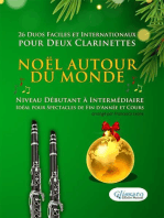 Noël autour du monde - 26 Duos Faciles et Internationaux pour Deux Clarinettes: Niveau Débutant à Intermédiaire - Idéal pour Spectacles de Fin d'Année et Cours
