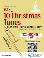 Trombone/Euphonium B.C. 1 part of "10 Easy Christmas Tunes" for Trombone or Euphonium Quartet