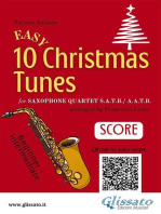 Saxophone Quartet score "10 Easy Christmas Tunes"
