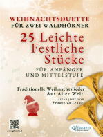 Weihnachtsduette für zwei Waldhörner – 25 Leichte Stücke für Anfänger und Mittelstufe