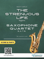 Saxophone Quartet "The Strenuous Life" by Scott Joplin (score & parts)