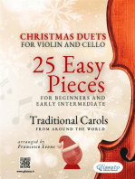 Christmas Duets for Violin and Cello - 25 Easy Pieces for Beginners and Early Intermediate