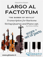 Largo al factotum - Voice, Strings and Piano opt. (score & parts): Il Barbiere di Siviglia