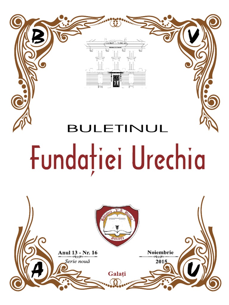 Buletinul Fundației Urechia, Nr. 19